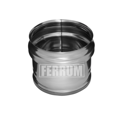 Заглушка внешняя д/трубы Феррум (430/0,5) диам. 130 (нижняя)
