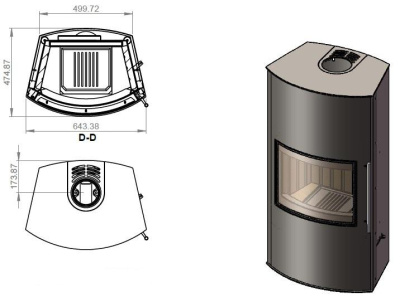  EMBER Гордана 480 L black