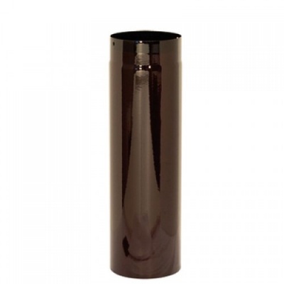 Труба стальная эмалированная, L-500, диаметр 150 мм, коричневая майолика