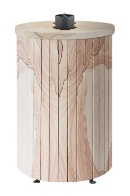  Банная печь Фёрингер Ламель Уют 18 ("Окаменевшее дерево" перенесённый рисунок)